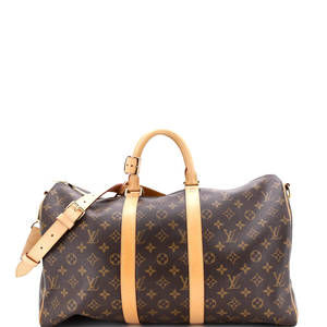 Louis Vuitton 45 Keepall Bandouliere Bag Monogram Canvas
